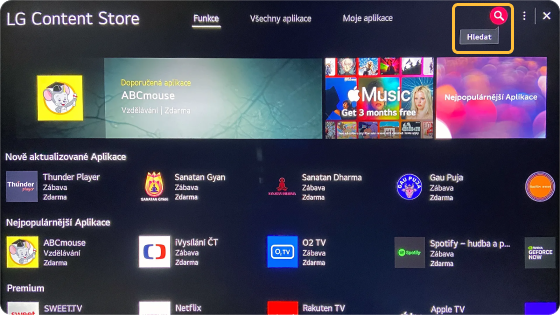 Instalace aplikace Filmana